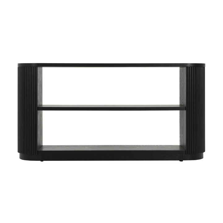 Black Modern Farmhouse Foyer Console Table