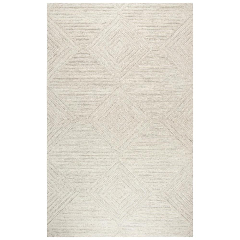 Buy farmhouse furniture Hand Tufted Cut &amp; Loop Pile Wool Rug, 8&