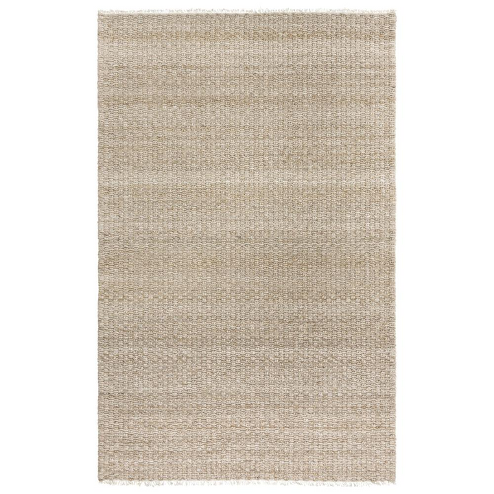Sepia Hand Woven Flat Weave Pile Wool/ Polyester Rug, 5' x 7'6" - Mediterranean Italian Contemporary Home Decor Furniture