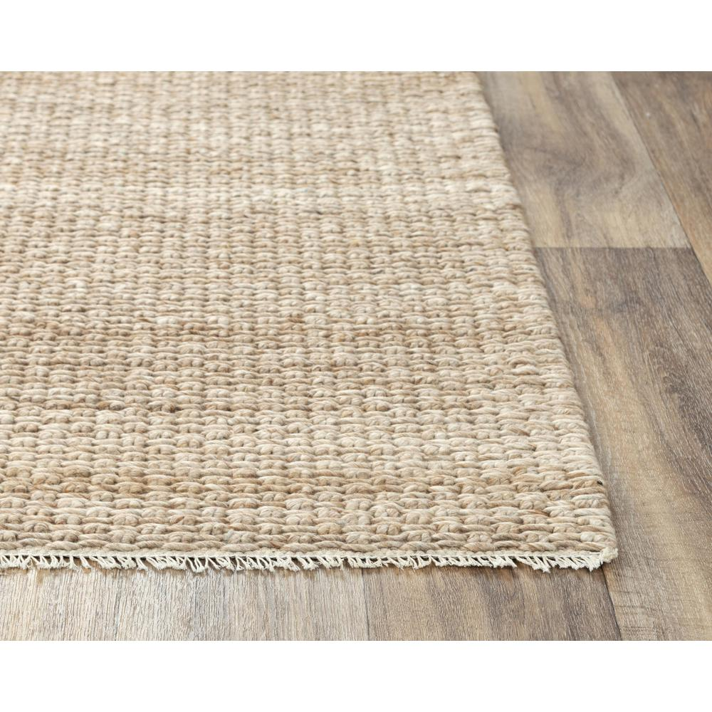 Sepia Hand Woven Flat Weave Pile Wool/ Polyester Rug, 5' x 7'6" - Mediterranean Italian Contemporary Home Decor Furniture