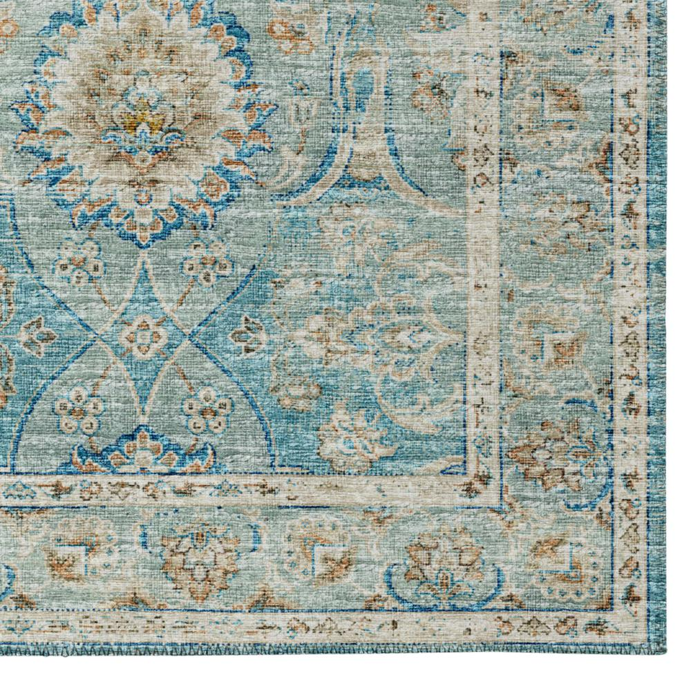 Large Mediterranean Farmhouse Washable 8' x 10' Area Rug - Mediterranean Italian Contemporary Home Decor Furniture