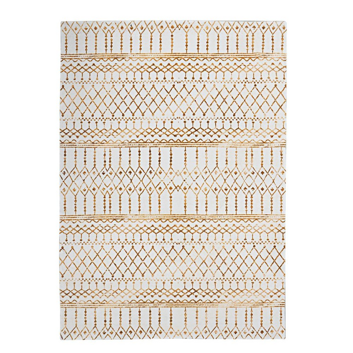 Casbah Gold | Moroccan Mediterranean Luxury Faux Rabbit Fur Area Rug - Mediterranean Italian Contemporary Home Decor Furniture