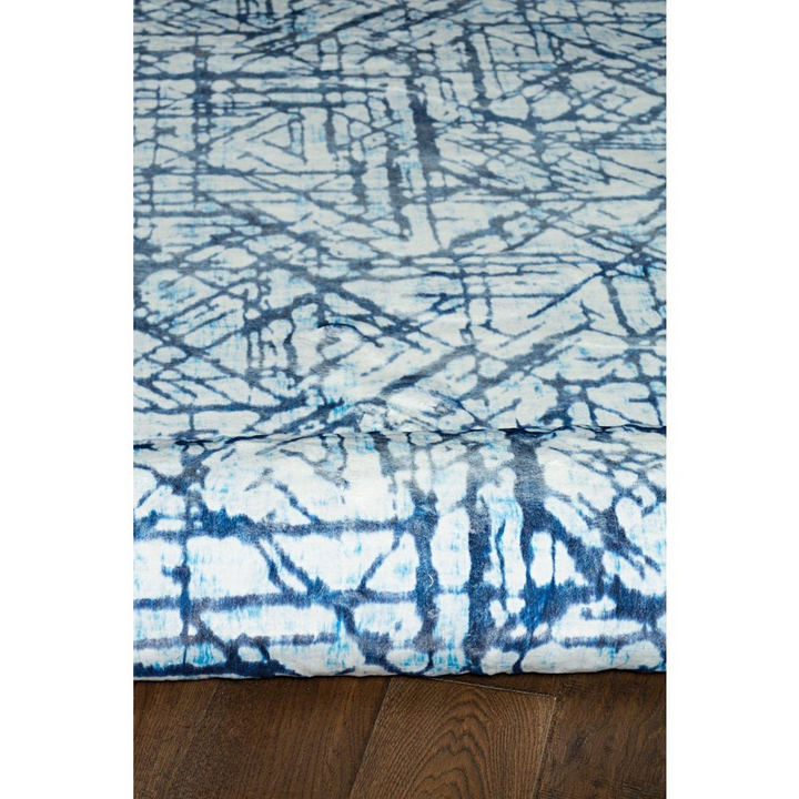 Azurea | Large Mediterranean Coastal Faux Rabbit Fur Area Rug - Mediterranean Italian Contemporary Home Decor Furniture