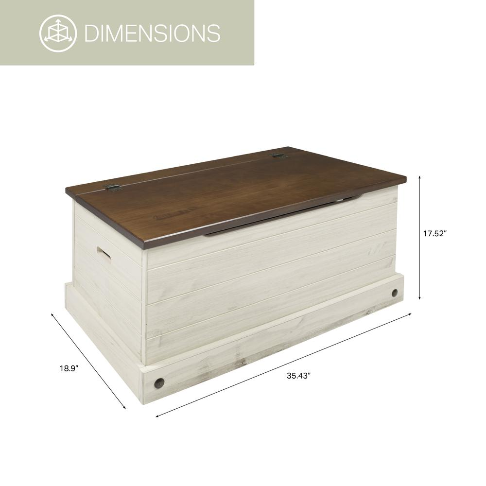 Buy farmhouse furniture Harper Farmhouse Storage Bench | Distressed White Pine Trunk Bench with Lid - Modern Cottage Farmhouse Furniture