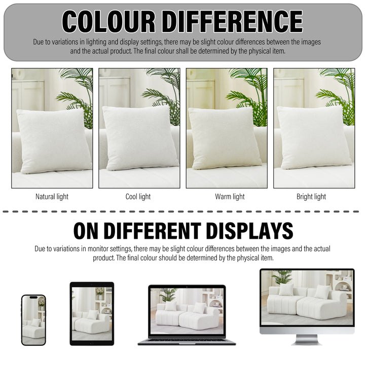 The Valencia Cream Vista Sofa Section Sectional - Mediterranean Italian Contemporary Home Decor Furniture