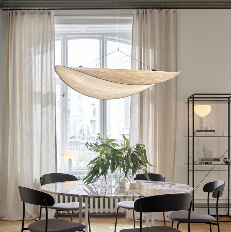 Boho Aesthetic Luxury Silk French Chandelier | Biophilic Design Airbnb Decor Furniture 