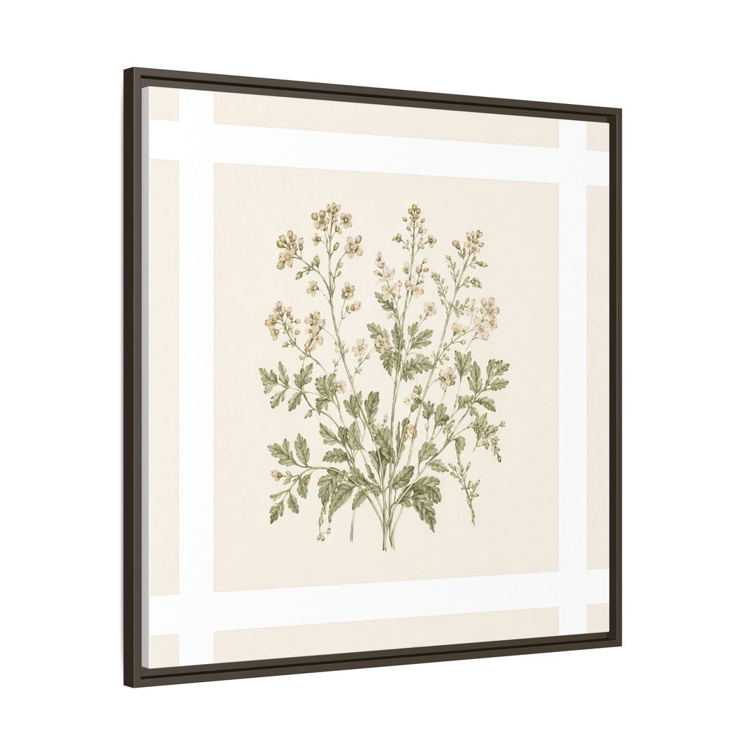 Sage &amp; Cream Framed Canvas Wall Art