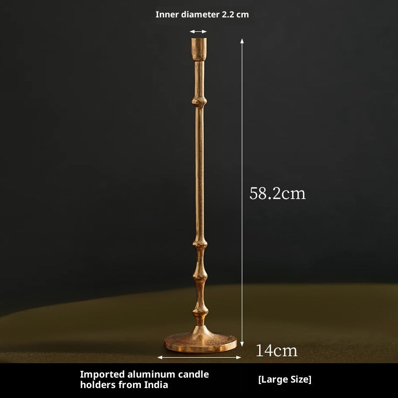 Buy farmhouse furniture Tall Elegant Mediterranean European Candlestick Holder - Modern Cottage Farmhouse Furniture