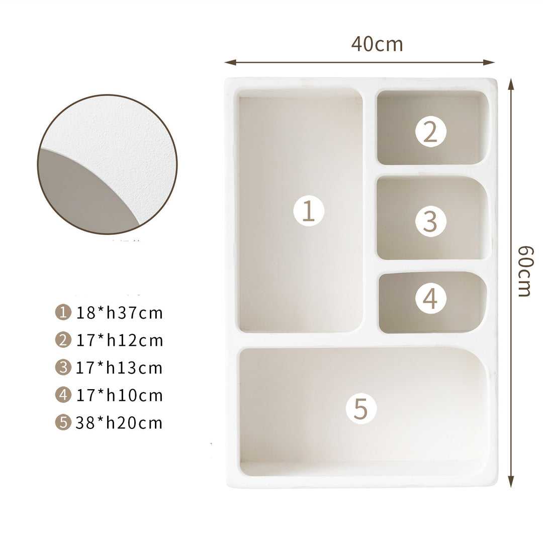 Santorini Mediterranean Contemporary Wall Storage Floating Shelve - Mediterranean Tuscan Contemporary Home Decor Furniture