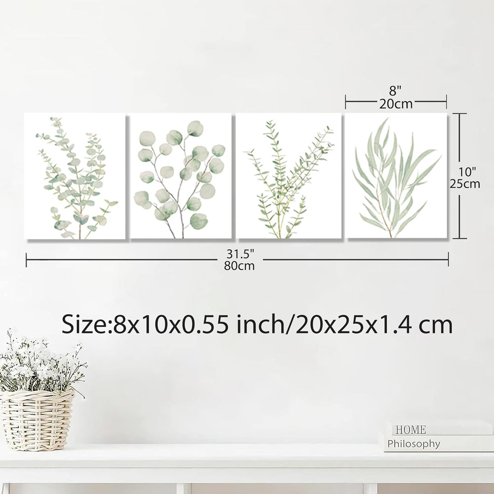 Buy farmhouse furniture 4PCS 8X10in Farmhouse Botanical Plant Canvas Wall Art - Modern Cottage Farmhouse Furniture
