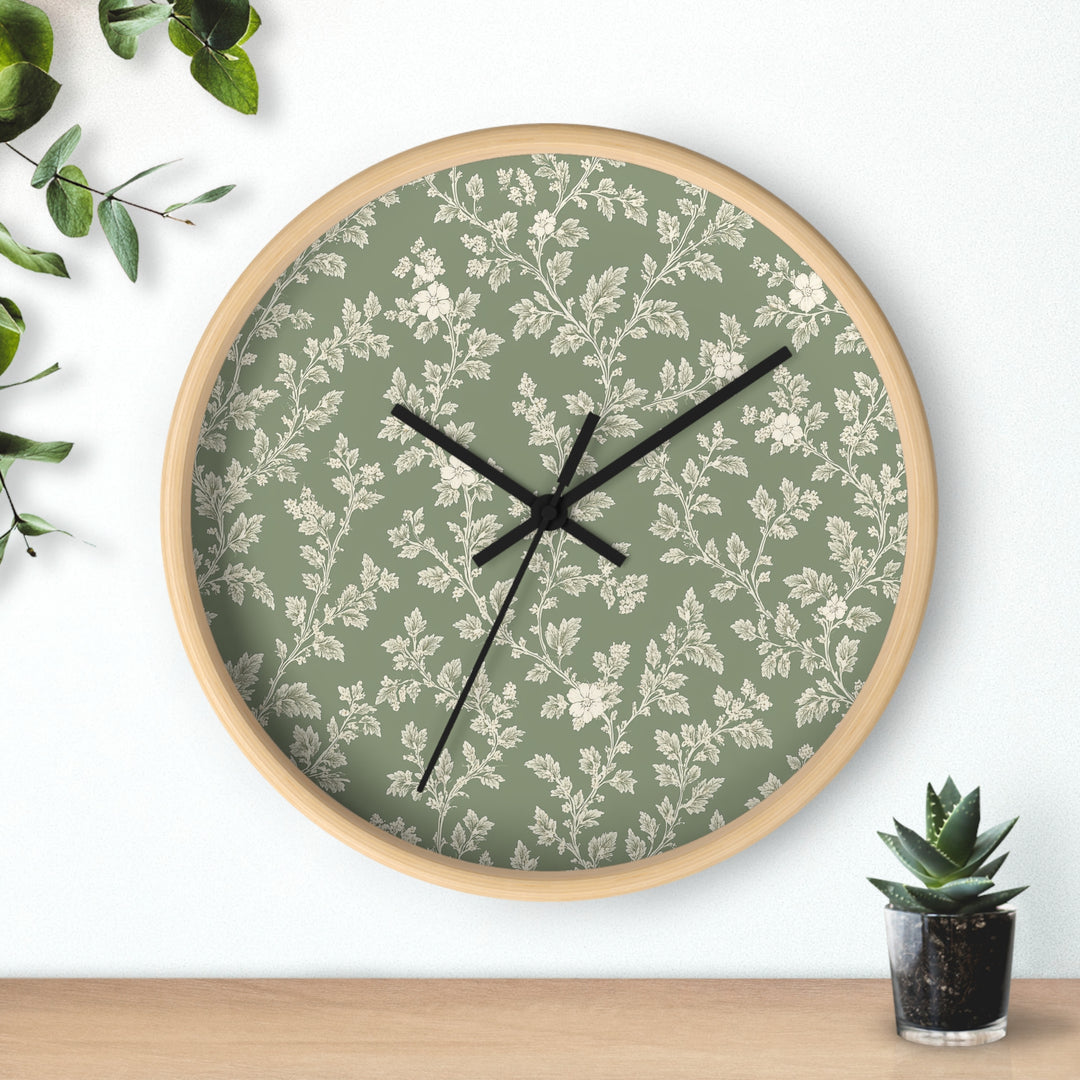Buy farmhouse furniture Sage &amp; Cream Wall Clock — By. Artisan Blooms - Modern Cottage Farmhouse Furniture