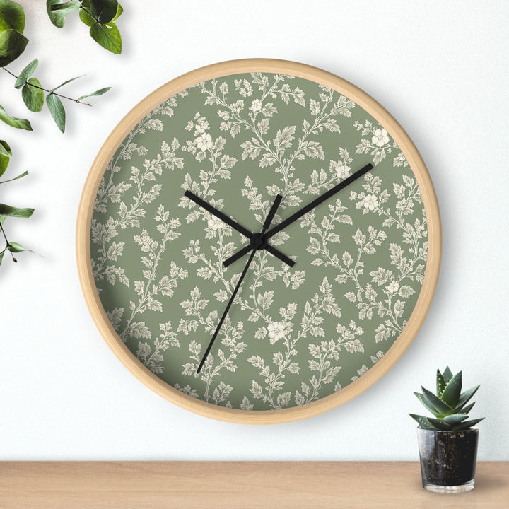 Buy farmhouse furniture Sage &amp; Cream Wall Clock — By. Artisan Blooms - Modern Cottage Farmhouse Furniture