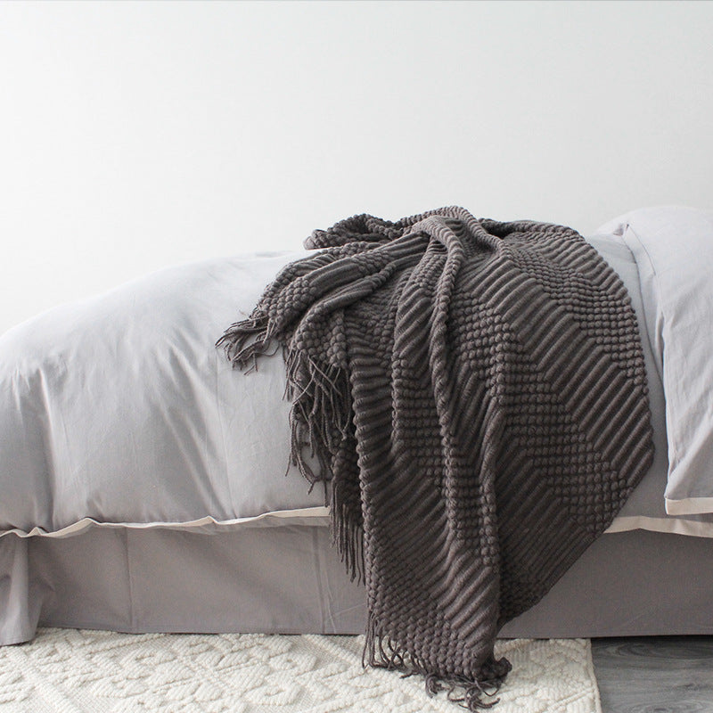 Buy farmhouse furniture Barnwood | Large Modern Neutral Modern Farmhouse Throw Blanket - Modern Cottage Farmhouse Furniture