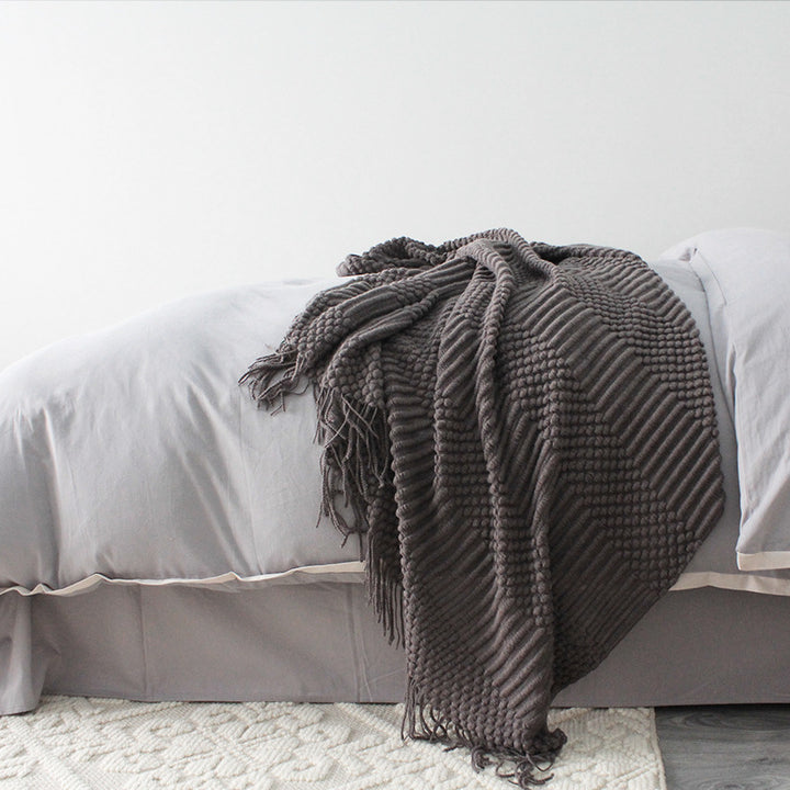 Buy farmhouse furniture Barnwood | Large Modern Neutral Modern Farmhouse Throw Blanket - Modern Cottage Farmhouse Furniture