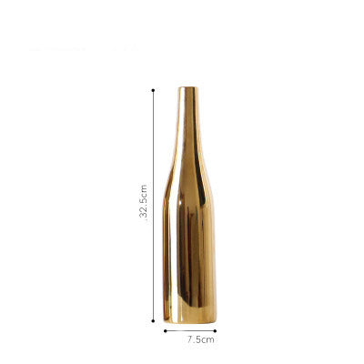 Le Locri | Modern Mediterranean Gold Luxury Vase - Mediterranean Italian Contemporary Home Decor Furniture