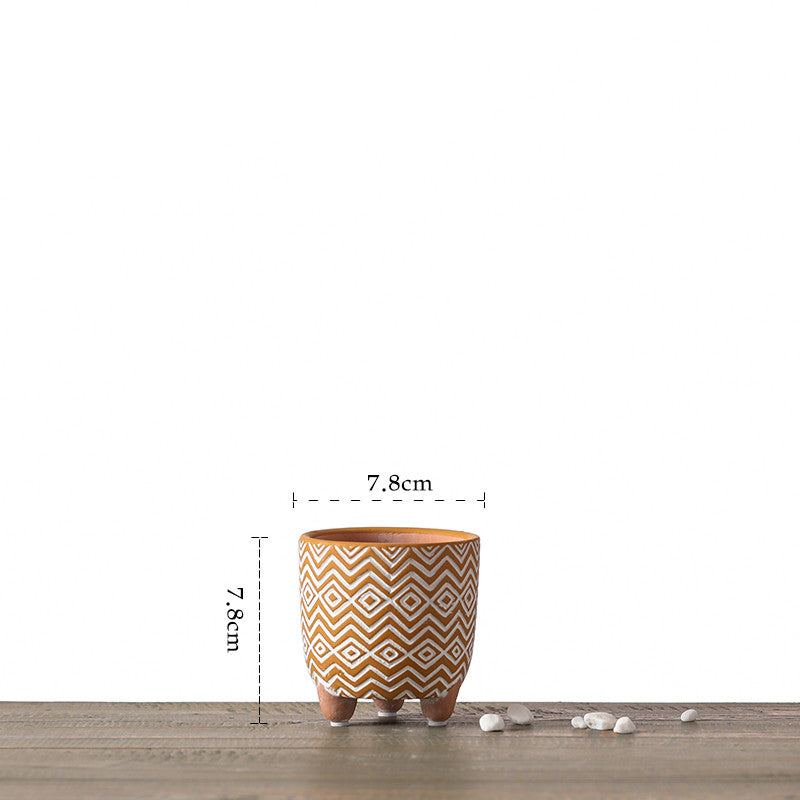 Buy farmhouse furniture Tuscan Terracotta Three-Legged Flower Pot – Spanish Home Decor - Modern Cottage Farmhouse Furniture