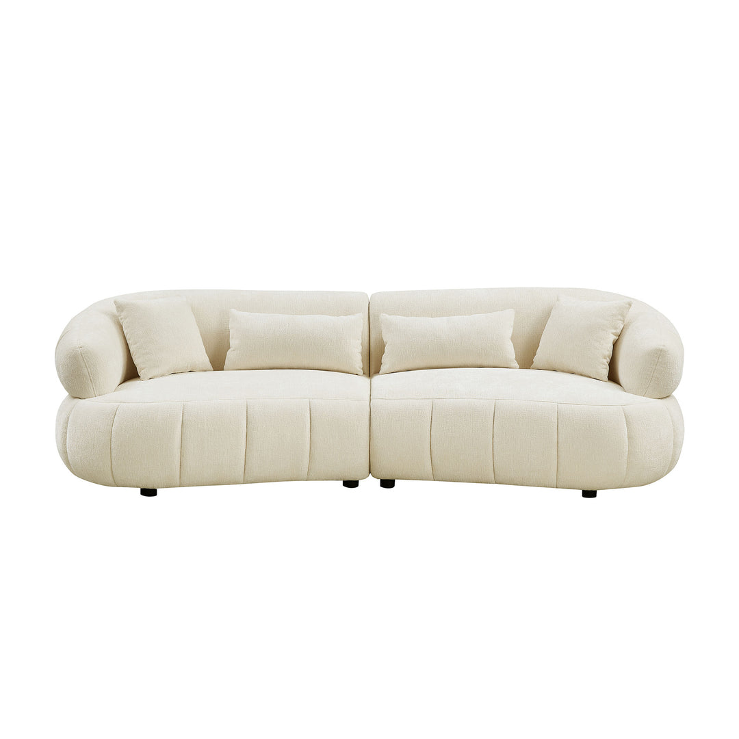 Buy farmhouse furniture The Evelyn | 102.36 Inch Cloud-Like Upholstered Modern Farmhouse Sofa - Modern Cottage Farmhouse Furniture