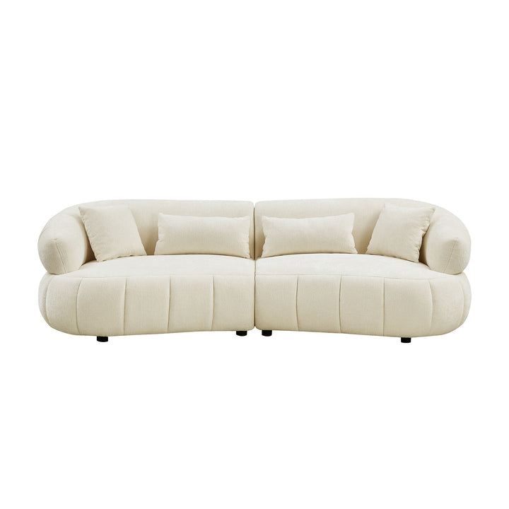 Buy farmhouse furniture The Evelyn | 102.36 Inch Cloud-Like Upholstered Modern Farmhouse Sofa - Modern Cottage Farmhouse Furniture