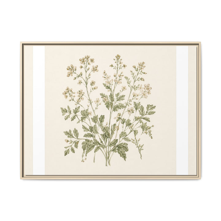 Sage &amp; Cream Framed Canvas Wall Art