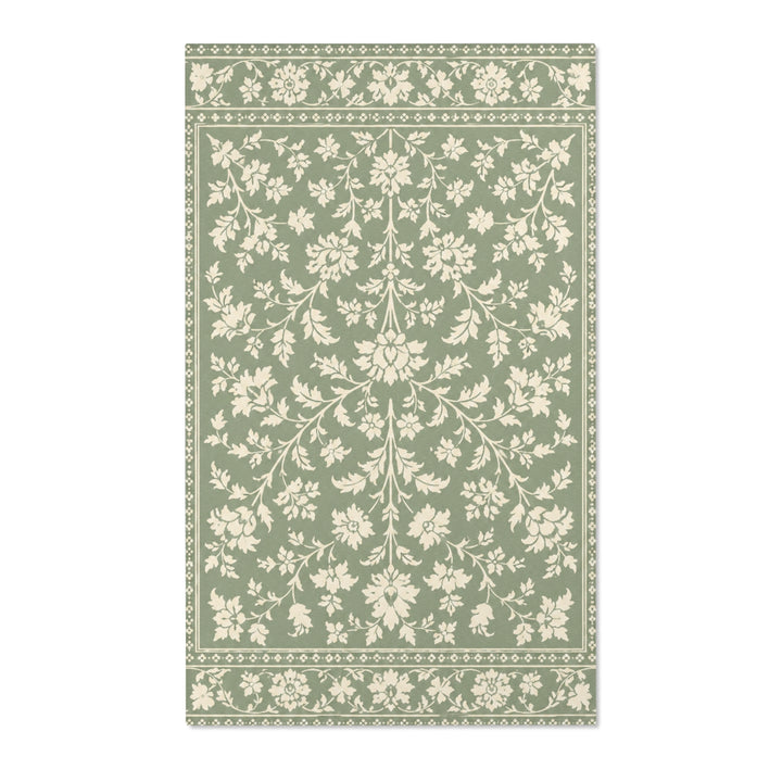 Buy farmhouse furniture Decorative Cream &amp; Sage Area Rug By. Artisan Blooms - Modern Cottage Farmhouse Furniture
