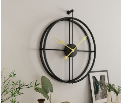 Capri | Modern Mediterranean Luxury Iron Wall Clock - Mediterranean Tuscan Contemporary Home Decor Furniture