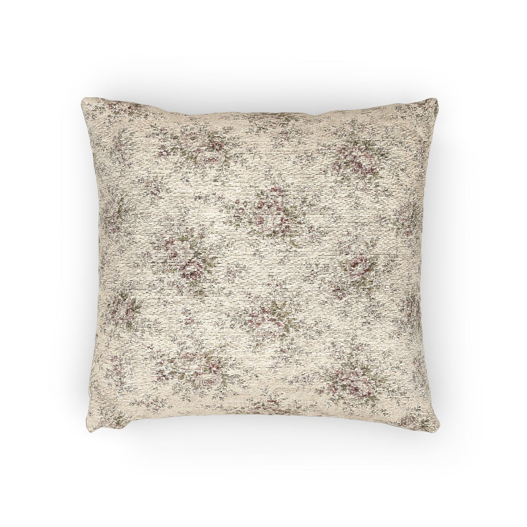 Sage &amp; Rose Cream Woven Pillow By Artisan Blooms