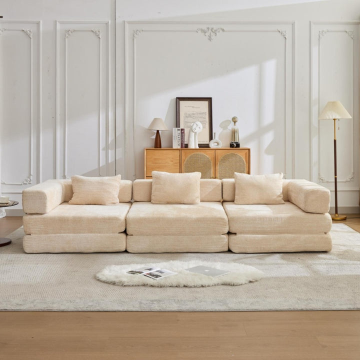 Beige Modern Farmhouse Compression  Fixed-Shape Frame