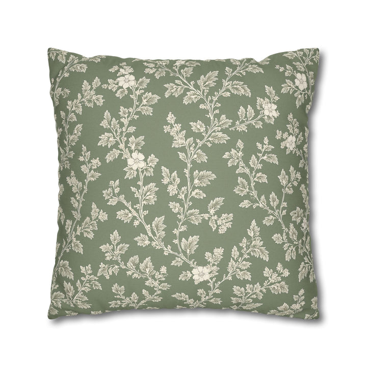 Buy farmhouse furniture Clover Hill - Cream &amp; Sage Floral Pillowcase By. Artisan Blooms - Modern Cottage Farmhouse Furniture