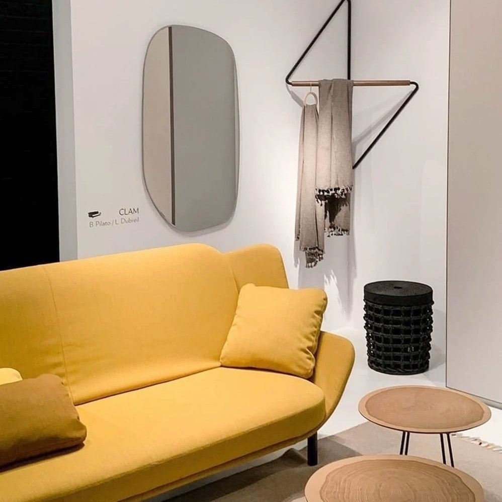 Steel Minimalist Greek Modern Towel Clothes Hanger - Mediterranean Italian Contemporary Home Decor Furniture