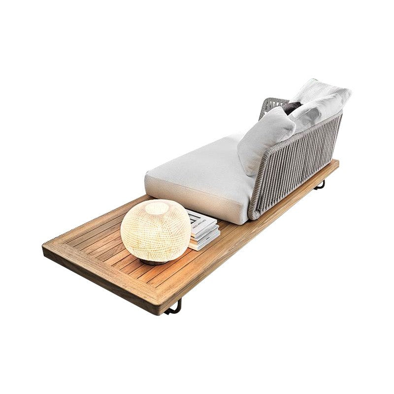 Aegean Sea Mediterranean Luxury Indoor Outdoor Teak Sofa - Mediterranean Tuscan Contemporary Home Decor Furniture