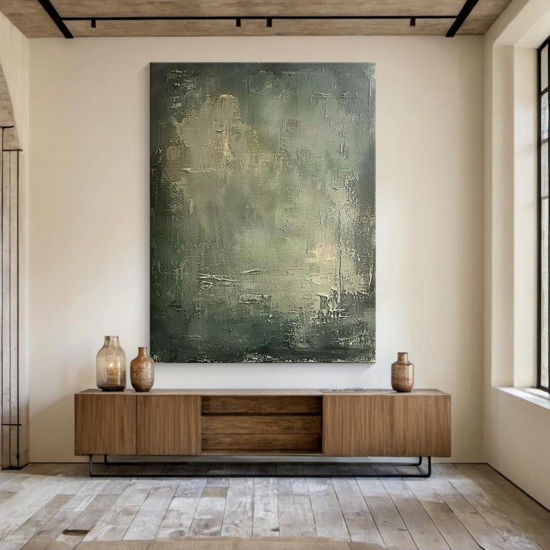 Buy farmhouse furniture Ravello Olive Green Mediterranean Abstract Wall Piece - Modern Cottage Farmhouse Furniture