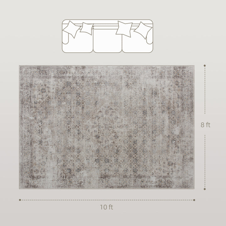Buy farmhouse furniture Farmhouse Area Rug | Warm Mixed Brown | 8x10 Soft Chenille Living Room Rug - Modern Cottage Farmhouse Furniture