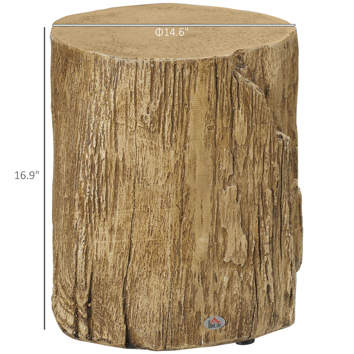 Buy farmhouse furniture Tree Stump End Table | Concrete Farmhouse Accent Table | Indoor & Outdoor | 198 lb Capacity - Modern Cottage Farmhouse Furniture