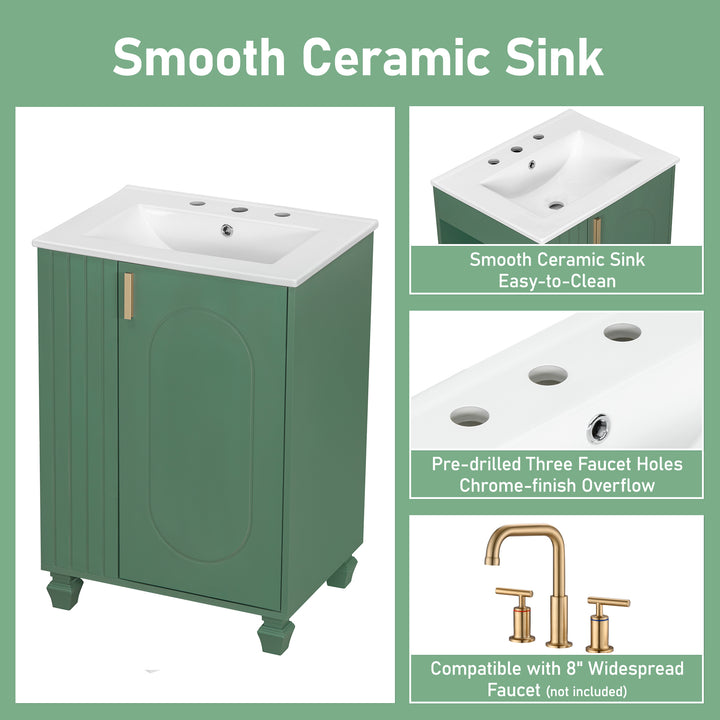Buy farmhouse furniture Sage Farmhouse Bathroom Vanity With Sink - Modern Cottage Farmhouse Furniture