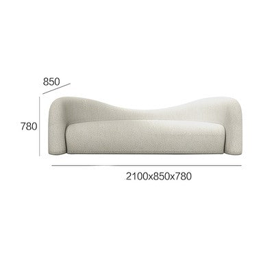 Cielo | Large Modern Mediterranean Lamb Wool Luxury Sofa - Mediterranean Tuscan Contemporary Home Decor Furniture