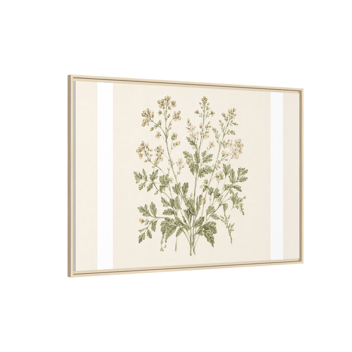 Sage &amp; Cream Framed Canvas Wall Art