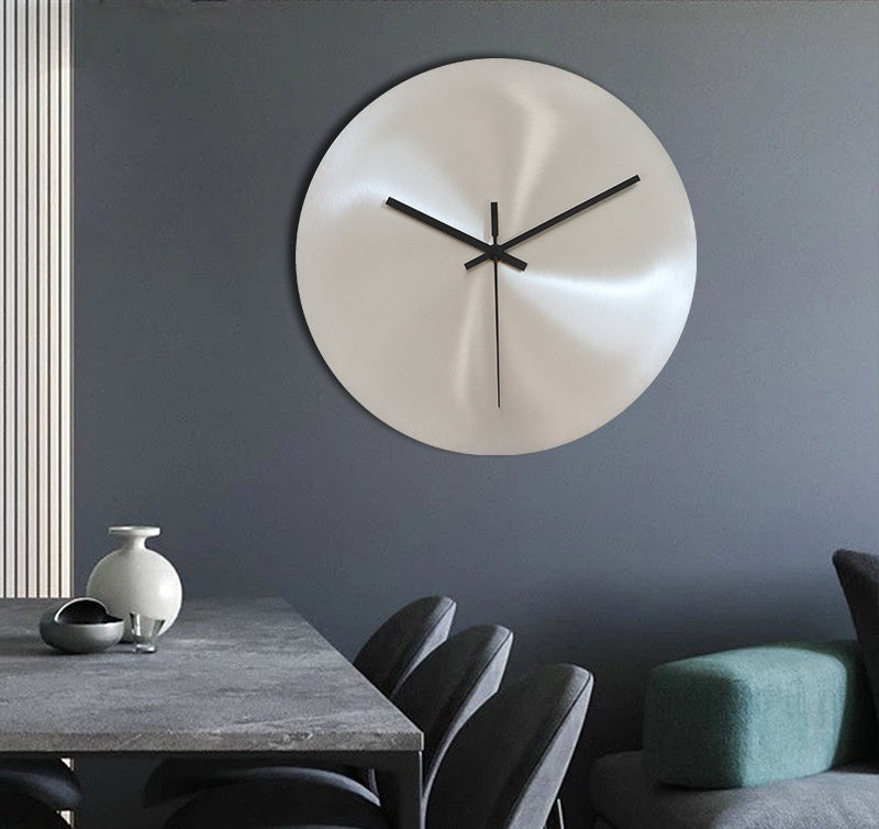Azzurro | White Mediterranean Steel Luxury Wall Clock - Mediterranean Tuscan Contemporary Home Decor Furniture