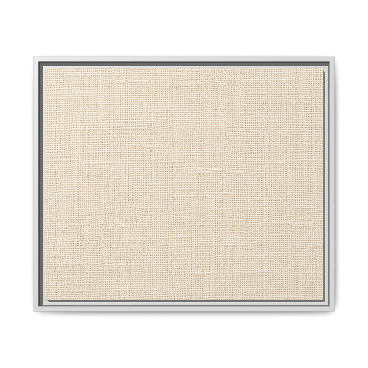 Woven Art Sage &amp; Cream Framed Canvas Wall Art