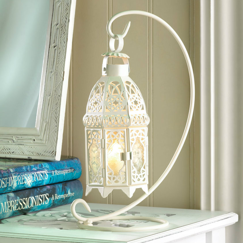 Boho Aesthetic Lacy Cutout Hanging Candle Lantern | Biophilic Design Airbnb Decor Furniture 