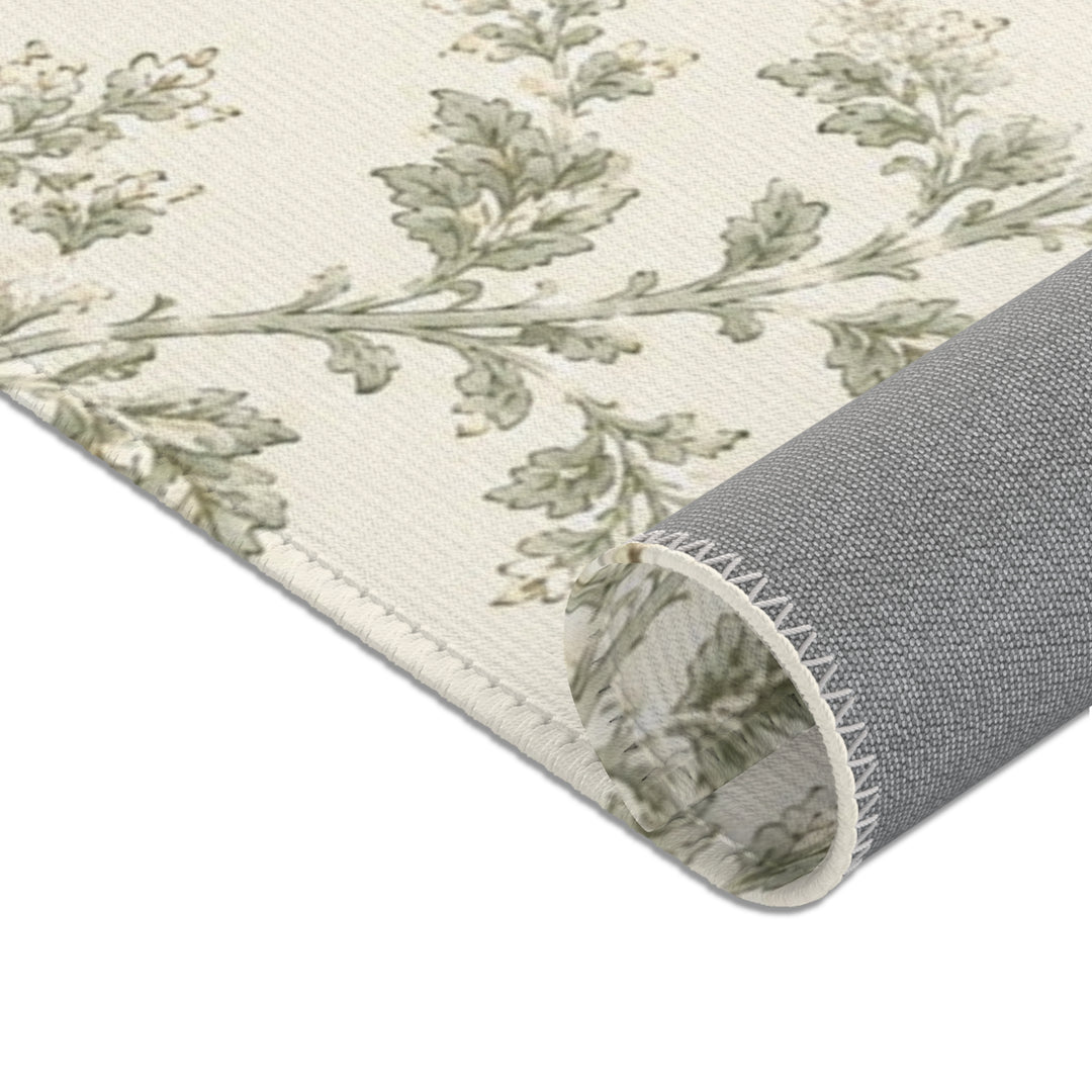 Vintage Botanical Cream &amp; Sage Accent Rug