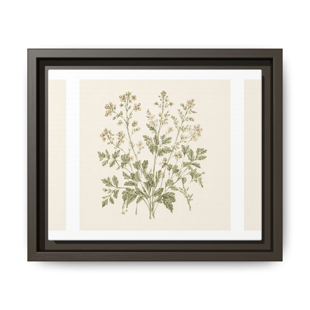 Sage &amp; Cream Framed Canvas Wall Art