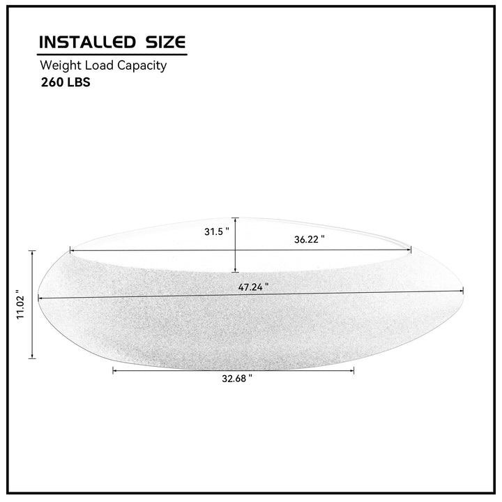 Buy farmhouse furniture Opaline Stone Coffee Table | Modern Minimalist Oval Fiberglass | Farmhouse Living Room - Modern Cottage Farmhouse Furniture