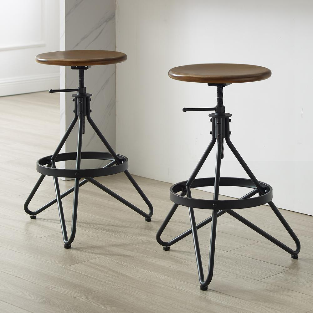 Villa Marbella Swivel Counter Bar Stool Collection – Set of 2 - Mediterranean Tuscan Contemporary Home Decor Furniture