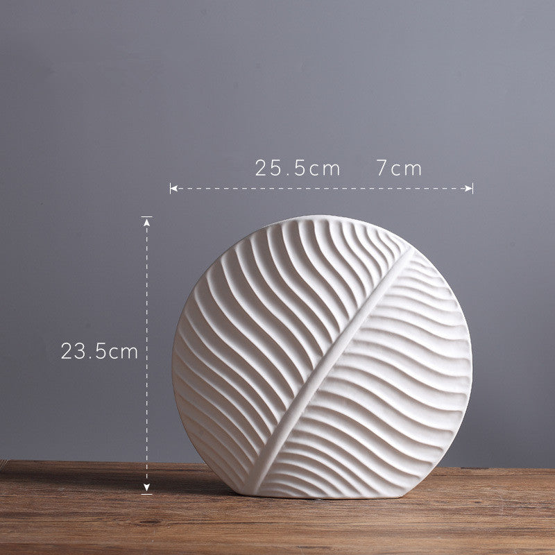 Simple White Ceramic Vase Modern Handicraft Decoration | order couch online - buy sofa -buy sofa online