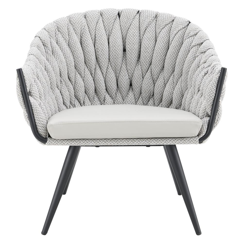 Boho Aesthetic Modern Luxury Grey Accent Chair | Biophilic Design Airbnb Decor Furniture 