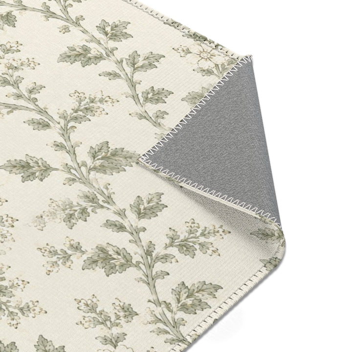 Vintage Botanical Cream &amp; Sage Accent Rug