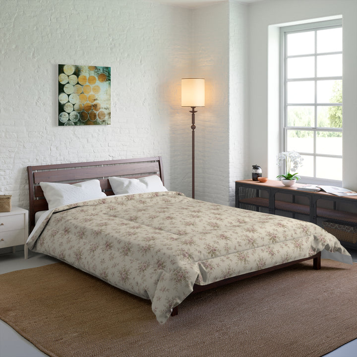 Buy farmhouse furniture Vintage Rosewood Floral Comforter — By. Artisan Blooms - Modern Cottage Farmhouse Furniture