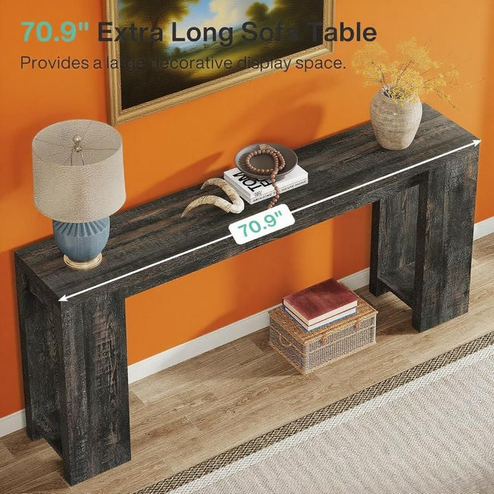 Buy farmhouse furniture Console Table Wood Sofa Table Entryway Accent Table - Modern Cottage Farmhouse Furniture
