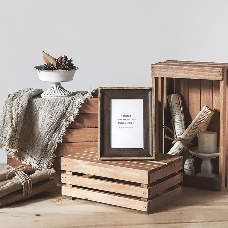 Dasos | Mediterranean Farmhouse Wooden Basket - Mediterranean Italian Contemporary Home Decor Furniture