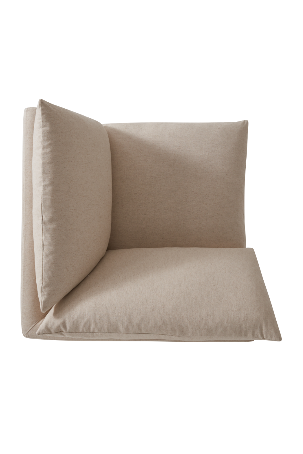 Buy farmhouse furniture Cream Linen Modern Farmhouse Sectional Sofa Couch | Charlie - Modern Cottage Farmhouse Furniture